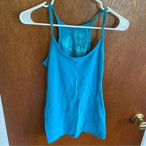 Teal Garage Racerback Tank Top